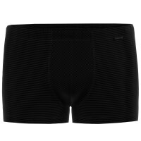 AMMANN Herren Boxershorts 3er Pack - Retro Short Cotton & More, Ton-in-Ton Streifen, Baumwollmischung Schwarz M