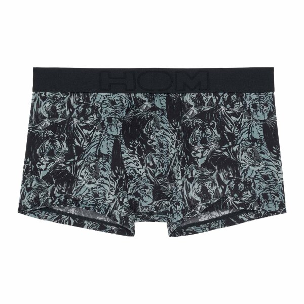 HOM mens boxer shorts - Trunk,Tigers, pants, patterned Dark grey S (Small)