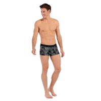 HOM Herren Boxershorts - Trunk, Tigers, Unterhose, gemustert Dunkelgrau S