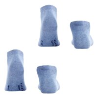 FALKE mens socks, 2-pack - Happy, sneaker socks, cotton Blue 43-46 (UK 8,5-11)