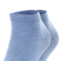 FALKE mens socks, 2-pack - Happy, sneaker socks, cotton Blue 43-46 (UK 8,5-11)