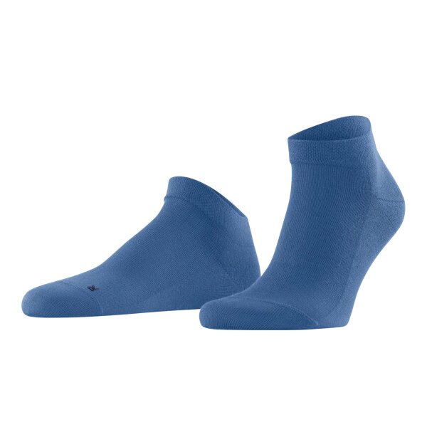 FALKE Mens Sneaker Socks - Sensitive London, Socks, Cotton, Logo, solid color Blue 43-46