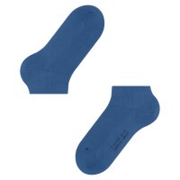 FALKE Herren Sneakersocken - Sensitive London, Socken, Baumwolle, Logo, einfarbig Blau 43-46