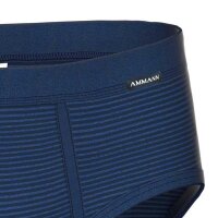 AMMANN mens briefs 3 pack - denim, fly, soft waistband, cotton blend Dark Blue M (Medium)