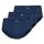 AMMANN Herren Slip 3er Pack - Jeans, Eingriff, Weichbund, Baumwollmischung Dunkelblau M
