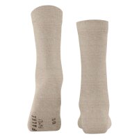 FALKE Womens Socks - Family SO, short Socks, single Colour  Beige (Linen Melange) 39-42 (UK 6-8)