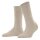 FALKE Womens Socks - Family SO, short Socks, single Colour  Beige (Linen Melange) 39-42 (UK 6-8)