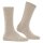 FALKE Womens Socks - Family SO, short Socks, single Colour  Beige (Linen Melange) 39-42 (UK 6-8)