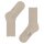 FALKE Womens Socks - Family SO, short Socks, single Colour  Beige (Linen Melange) 39-42 (UK 6-8)