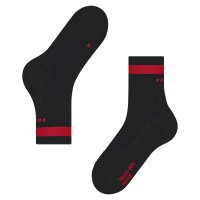 FALKE Men’s Sports Socks – RU4 Endurance, Running Socks, Medium Cushioning Black/Red 46-48 (11-12.5 UK)