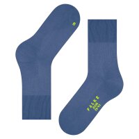 FALKE Unisex Sports Socks - Run, casual Socks, unicoloured Blue (Smoky Blue) 46-48 (UK 11-12.5)