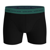 BJÖRN BORG mens boxer shorts, 12-pack - cotton stretch boxer, logo, single-coloured Black/Blue/Green/Orange M (Medium)