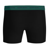 BJÖRN BORG mens boxer shorts, 12-pack - cotton stretch boxer, logo, single-coloured Black/Blue/Green/Orange M (Medium)