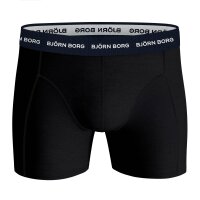 BJÖRN BORG mens boxer shorts, 3-pack - cotton stretch boxer trunks, cotton, logo waistband Black/Blue/Red M (Medium)