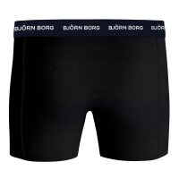 BJÖRN BORG mens boxer shorts, 3-pack - cotton stretch boxer trunks, cotton, logo waistband Black/Blue/Red M (Medium)