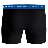 BJÖRN BORG mens boxer shorts, 3-pack - cotton stretch boxer trunks, cotton, logo waistband Black/Blue/Red M (Medium)