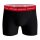 BJÖRN BORG Herren Boxershorts, 3er Pack - Cotton Stretch Boxer Trunks, Baumwolle, Logobund Schwarz/Blau/Rot M