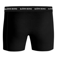 BJÖRN BORG mens boxer shorts, 5-pack - cotton stretch trunks, pants, cotton, logo waistband Black/White L (Large)
