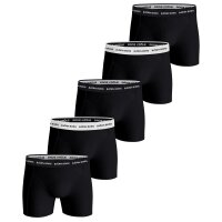 BJÖRN BORG mens boxer shorts, 5-pack - cotton stretch trunks, pants, cotton, logo waistband Black/White M (Medium)