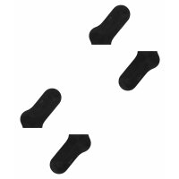 Esprit Damen Sneakersocken 2er Pack - Einfarbig Schwarz 39-42 (Size 5.5-8 UK)