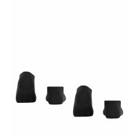 Esprit Ladies Sneaker Socks 2 Pack - Plain Black 39-42
