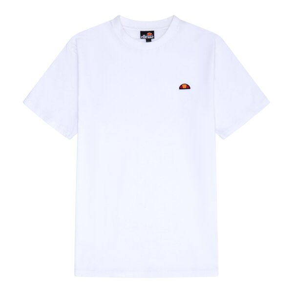 ellesse Mens T-shirt - CASSICA, short sleeve, round neck, logo, cotton, solid colour White XL (X-Large)