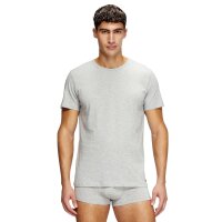 DIESEL mens T-shirt, 3-pack - RANDAL, undershirt, round neck, short sleeves, cotton Black/Grey/White S (Small)