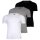 DIESEL mens T-shirt, 3-pack - RANDAL, undershirt, round neck, short sleeves, cotton Black/Grey/White S (Small)