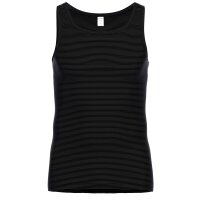 AMMANN Herren Unterhemd 3er Pack - Jeans, Verlängerter Rücken, Baumwollmischung Anthrazit L