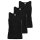 AMMANN mens vest 3 pack - denim, extended back, cotton blend Anthracite L (Large)