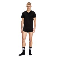 DIESEL Herren T-Shirt, 3er Pack - MICHAEL, Unterhemd, V-Neck, kurzarm, Baumwolle Schwarz S