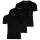 DIESEL mens T-shirt, 3-pack - RANDAL, undershirt, round neck, short sleeves, cotton Black S (Small)