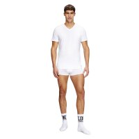 DIESEL Herren T-Shirt, 3er Pack - MICHAEL, Unterhemd, V-Neck, kurzarm, Baumwolle Weiß S