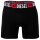 DIESEL Herren Boxershorts, 3er Pack - MAX-D-CORE, Boxer Briefs Long, Cotton Stretch Schwarz M