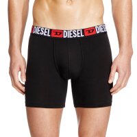 DIESEL Herren Boxershorts, 3er Pack - MAX-D-CORE, Boxer Briefs Long, Cotton Stretch Schwarz S