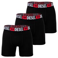 DIESEL Mens Boxer Shorts, 3-Pack -MAX-D-CORE, Boxer Briefs Long, Cotton Stretch Black S (Small)