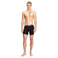 DIESEL Mens Boxer Shorts, 3-Pack -MAX-D-CORE, Boxer Briefs Long, Cotton Stretch Black/Grey/Red 2XL (XX-Large)