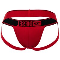 DIESEL Mens Jockstrap 3 Pack - UMBR-JOCKYTHREEPACK, Tanga Briefs, solid color Black/Red XL (X-Large)