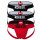 DIESEL Mens Jockstrap 3 Pack - UMBR-JOCKYTHREEPACK, Tanga Briefs, solid color Black/Red XL (X-Large)