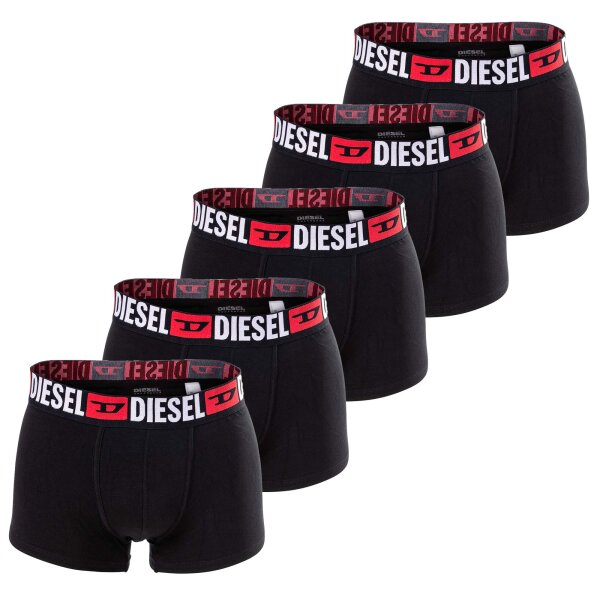 DIESEL Mens Boxer Shorts, Pack of 5 - UMBX-DAMIENFIVEPACK, Trunks, Cotton Stretch Black M (Medium)