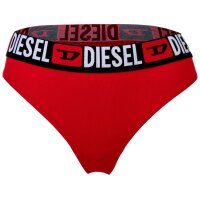 DIESEL Damen String, 3er Pack - UFST-STARS-THREEPACK, Tanga, Slip, Cotton Stretch Rot S
