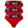 DIESEL Damen String, 3er Pack - UFST-STARS-THREEPACK, Tanga, Slip, Cotton Stretch Rot S