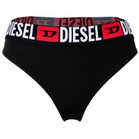 DIESEL Damen String, 3er Pack - UFST-STARS-THREEPACK, Tanga, Slip, Cotton Stretch Schwarz/Weiß/Rot XS