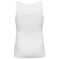 AMMANN mens vests, 4-pack - fine rib, extended back, cotton White M (Medium)