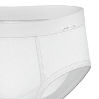 AMMANN Herren Slip, 4er Pack - Feinripp, Eingriff, Weichbund, Baumwolle Weiß M