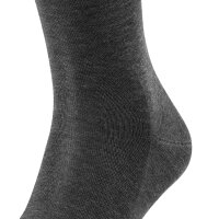 FALKE Mens Knee Socks 2 pack - Tiago, Socks, Organic Cotton, Logo, long, one color Anthrazit 41-42