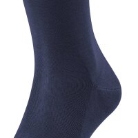 FALKE Mens Knee Socks 2 pack - Tiago, Socks, Organic Cotton, Logo, long, one color Dark Blue 47-48