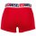 DIESEL Herren Boxershorts, 3er Pack - UMBX-DAMIENTHREEPACK, Trunks, Cotton Stretch Blau/Rot/Weiß M