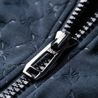 JOOP! Herren Sweatjacke - Bahador, Allover-Print, Jacke, Kapuze, Reißverschluss Dunkelblau M