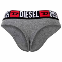 DIESEL Herren Tangas, 3er Pack - RICK-D-CORE, Tanga-Slip, Cotton Stretch, Logo Schwarz/Grau/Rot M